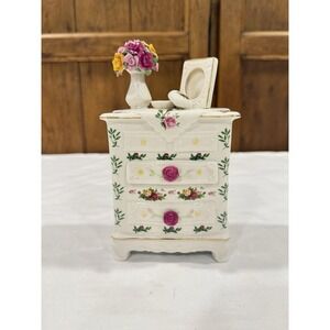 Royal Albert Old Country Roses Music Box Dresser 1962 *Rare*